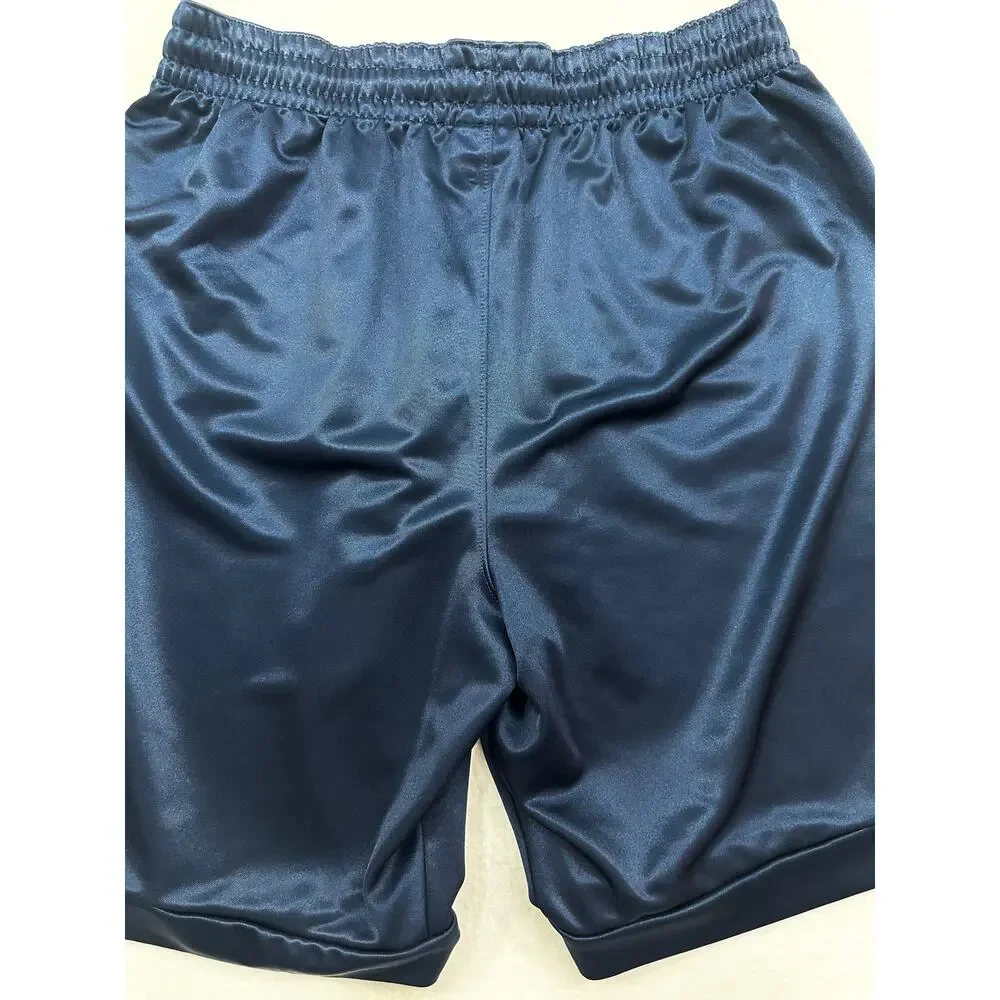 Vintage Jordan Navy Blue Basketball Shorts White L Logo Athletic Mesh Size Large